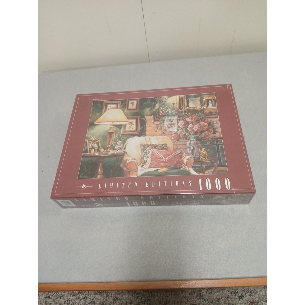 NEW SEALED RoseArt Erin Dertner Cozy Puzzle 97179 POETIC TEA TIME 1000 PCS